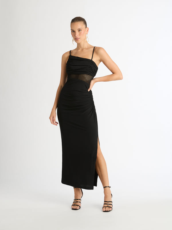 Crystal straps black maxi dress, Icône, Long Dresses & Maxi Dresses For  Women