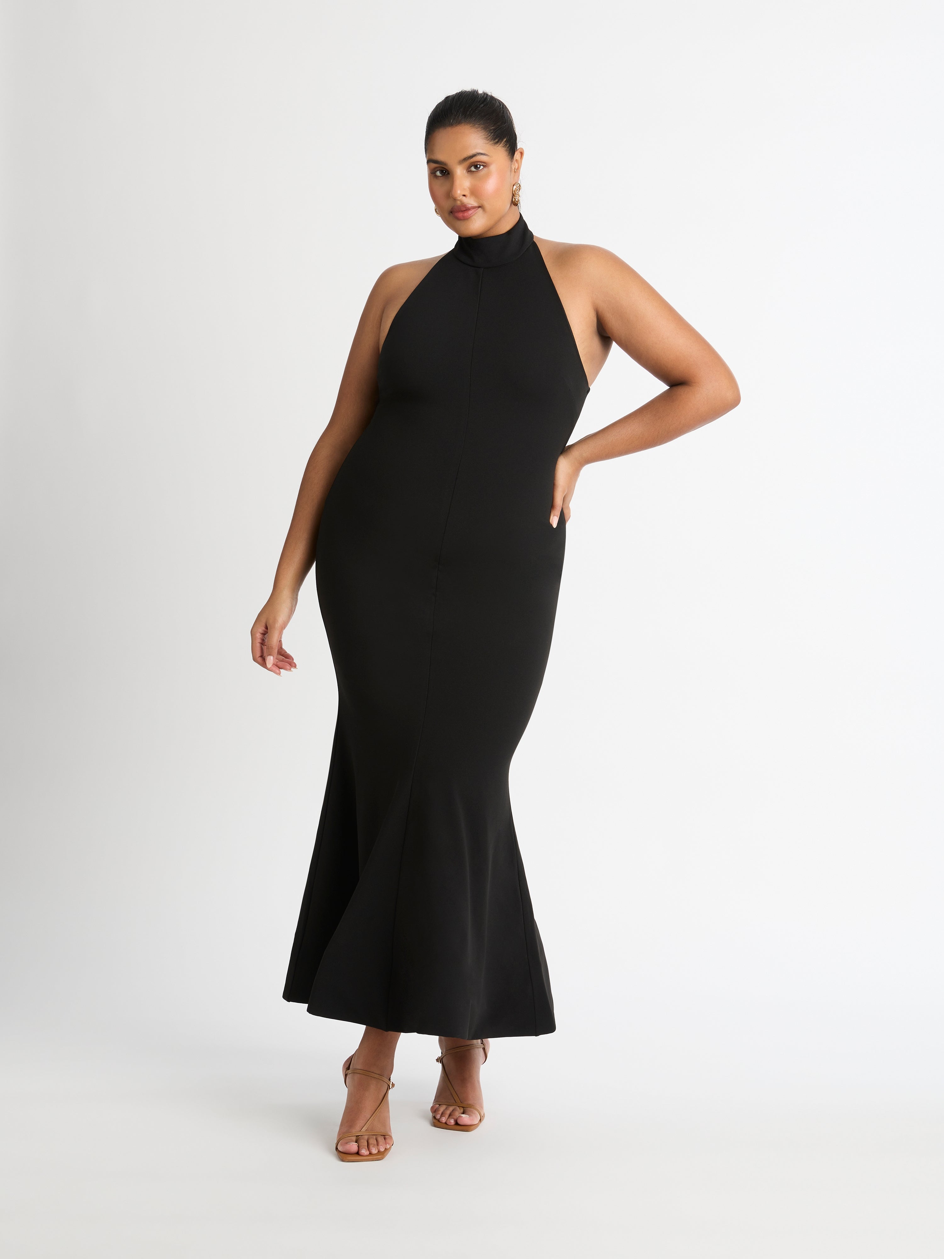 Fortune Maxi Dress Black Evening Maxi Dress SHEIKE