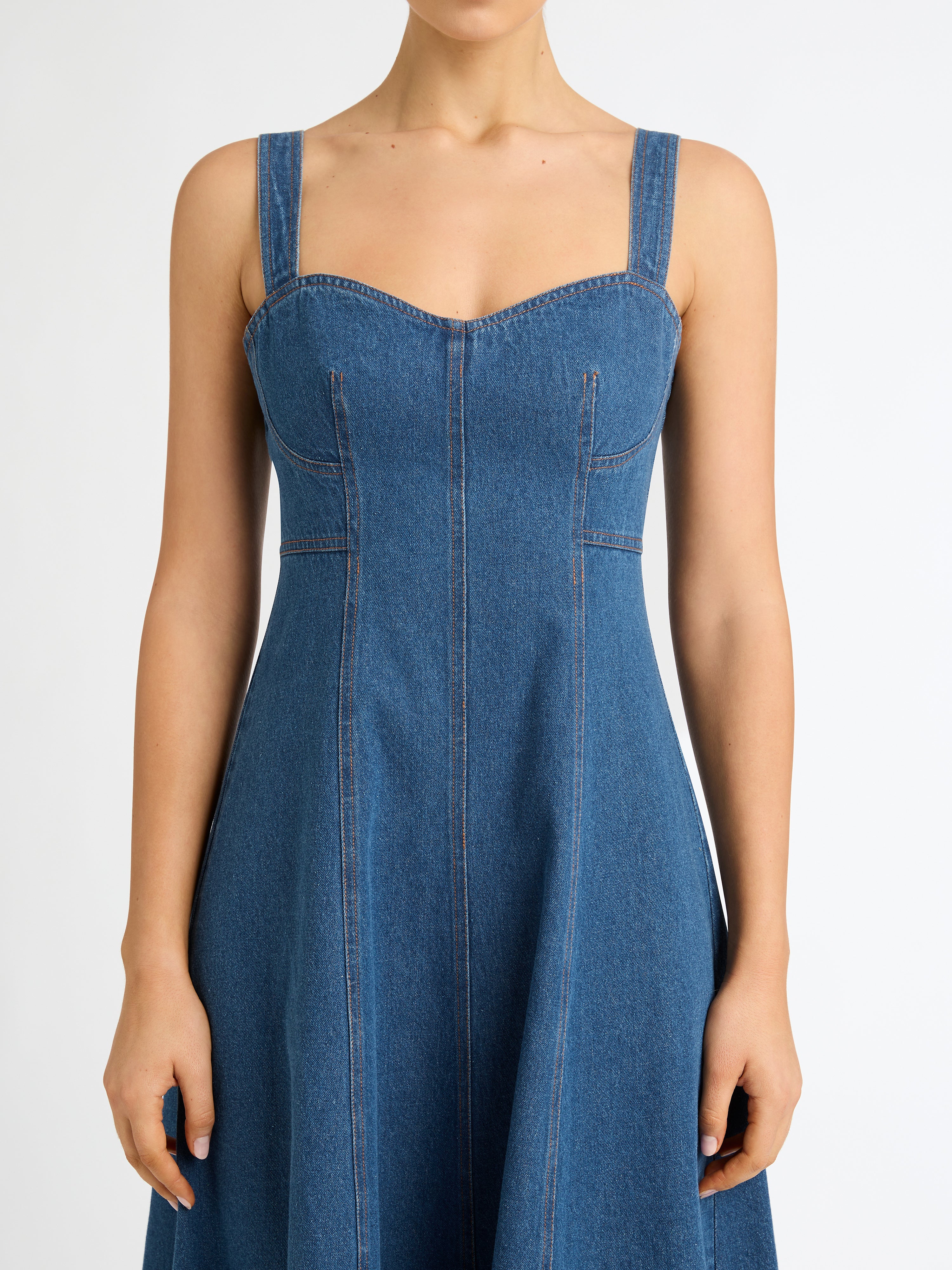 Sheike denim fashion dress