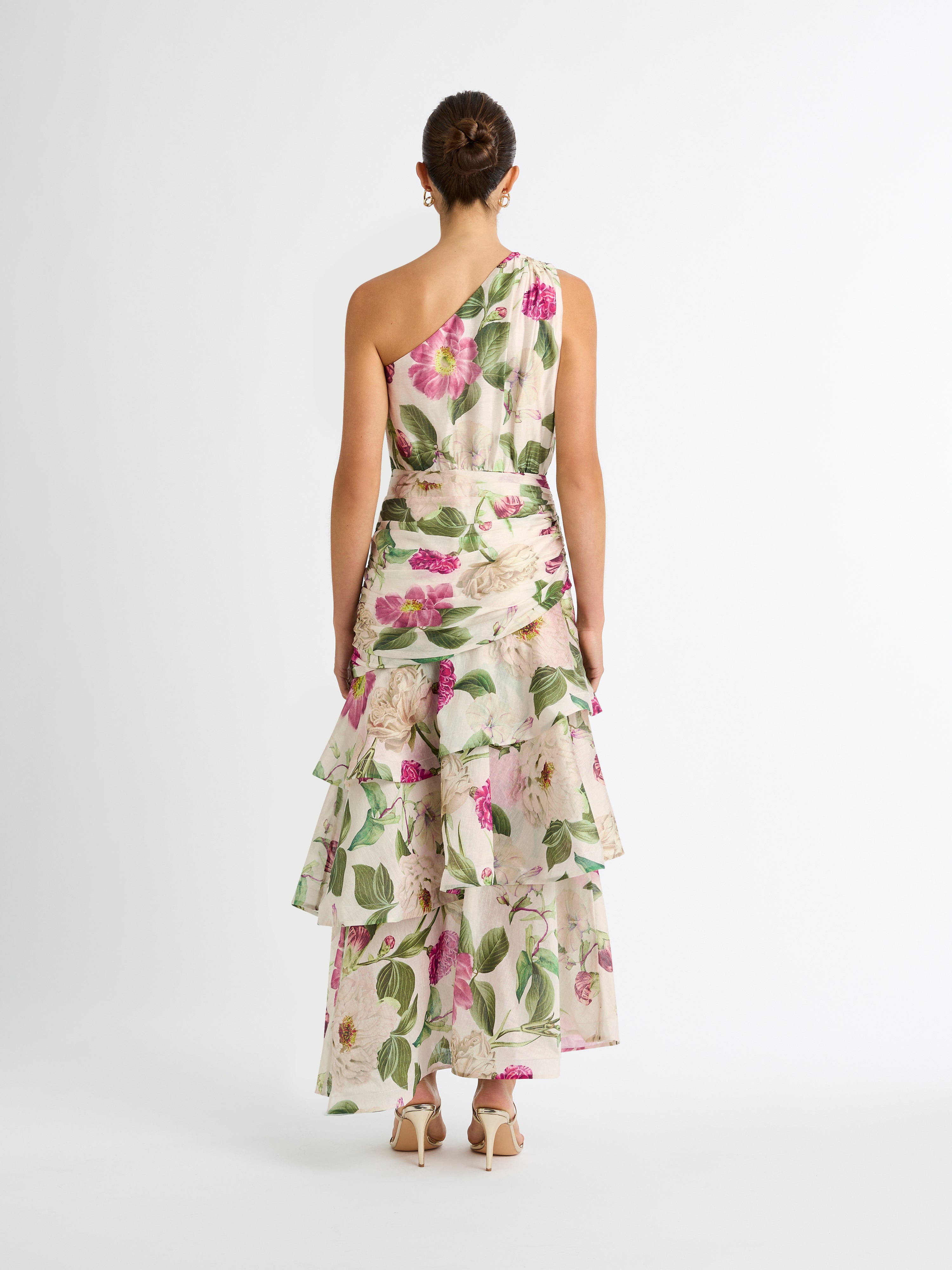 Emilia Tiered Dress Floral Layered Maxi Dress SHEIKE