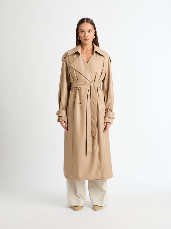 Size8 SHEIKE Solar Trench Coat Almond 1006546 Front Image