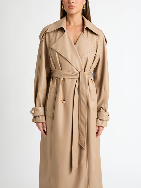 SHEIKE Solar Trench Coat Almond 1006546 Detail Image