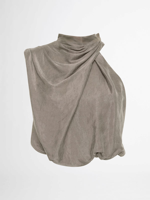 SOFIA TOP IN TAUPE GHOST IMAGE