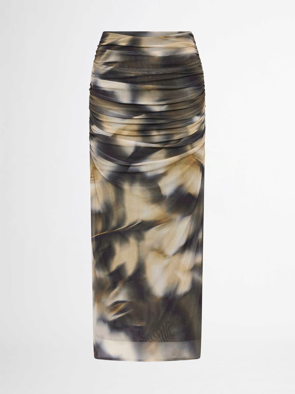 GOLD MIRAGE SKIRT PRINT GHOST IMAGE