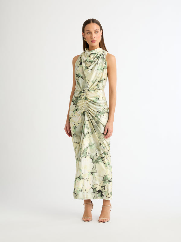 UNDERWOOD JERSEY DRESS FLORAL FRONT IMAGE STYLED