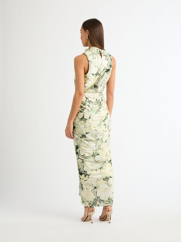 UNDERWOOD JERSEY DRESS FLORAL BACK IMAGE