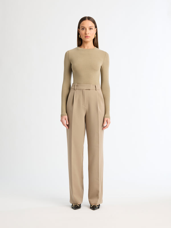 CELESTE PANT TAUPE FRONT IMAGE
