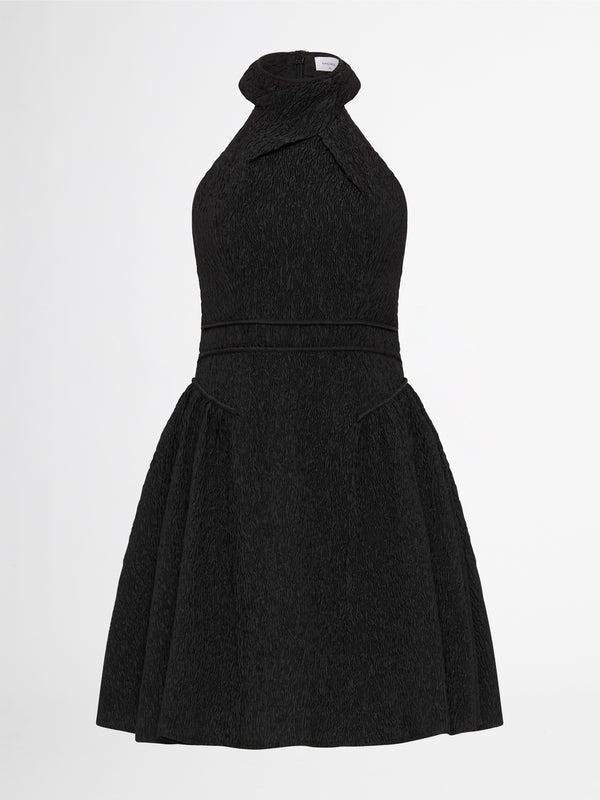 WREN MINI DRESS IN BLACK GHOST IMAGE