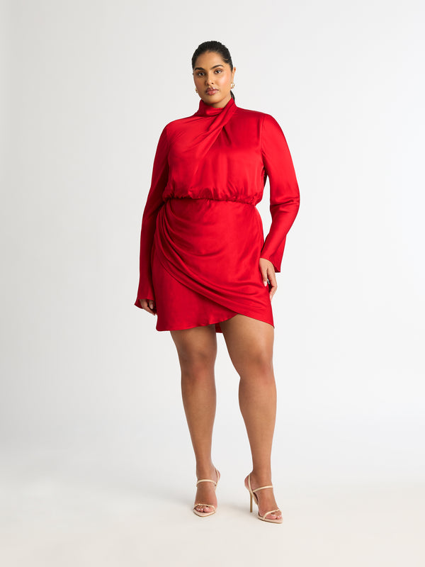 Size16 SHEIKE Josie Mini Dress Red 1006797 Front Image