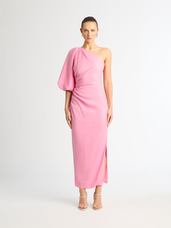 IVY MAXI DRESS PINK FRONT IMAGE