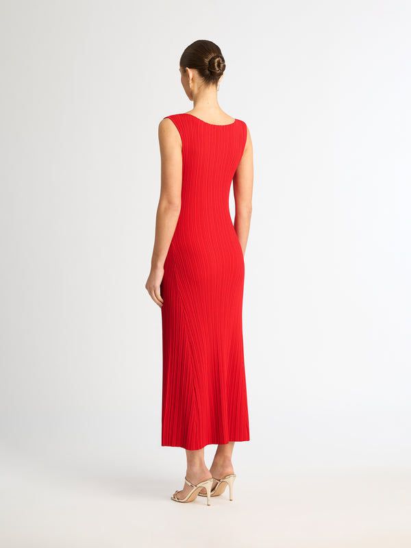 SHEIKE Byron Knit Dress Red 1006803 Back Image