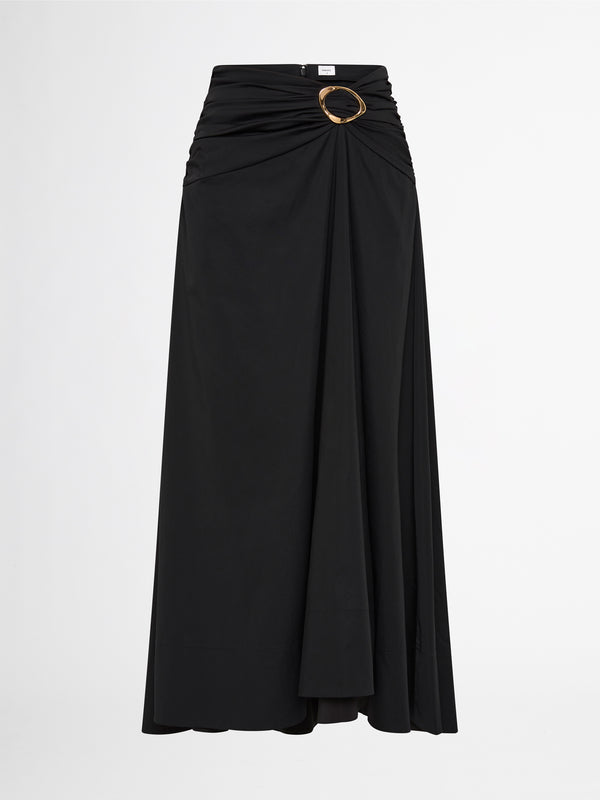 ZADIE SKIRT IN BLACK GHOST IMAGE