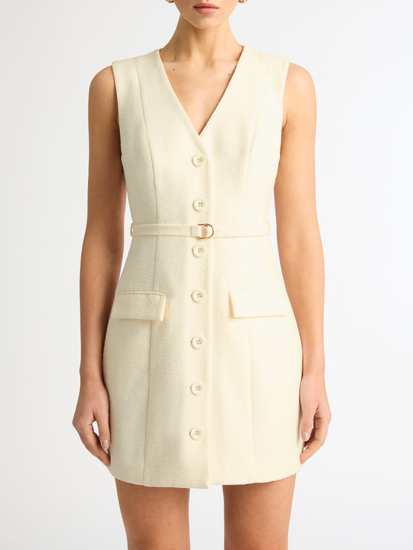 SHEIKE Lennox Vest Dress Cream 1006829 Detail Image