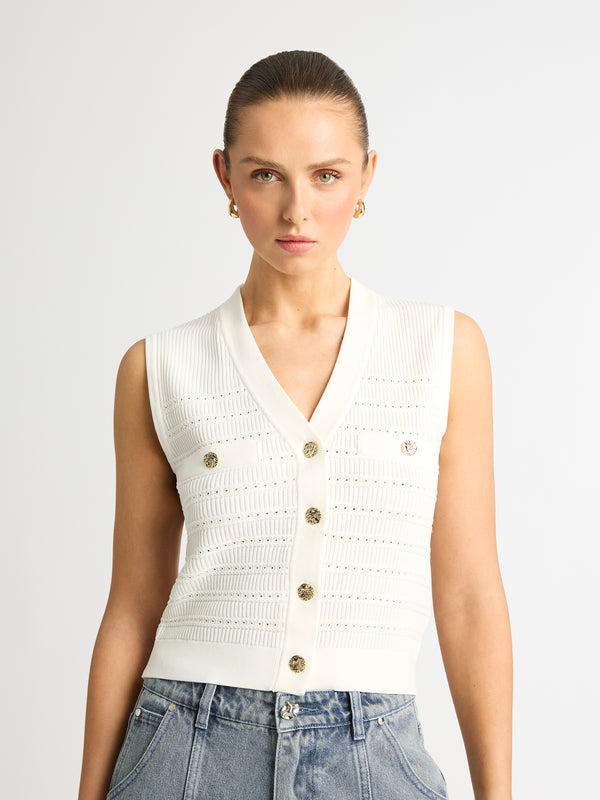 SHEIKE Georgina Vest Ivory 1006832 Detail Image