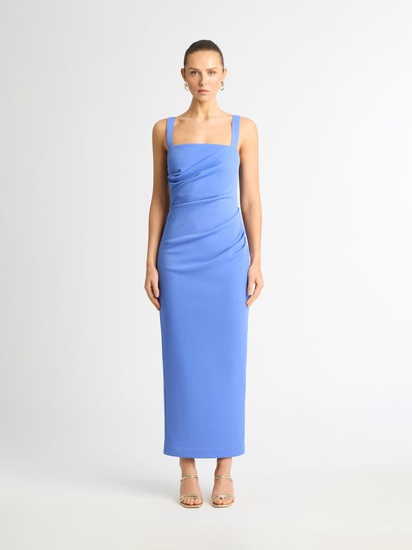 MODERN LOVE MAXI DRESS BLUE FRONT IMAGE