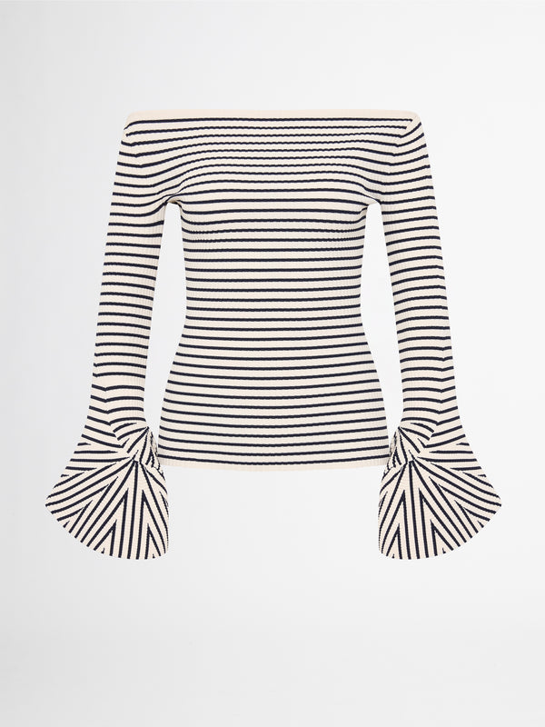 SHEIKE Allison Knit Top Stripe 1006849 Ghost Image