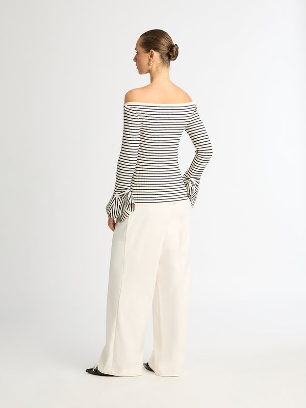 SHEIKE Allison Knit Top Stripe 1006849 Back Image