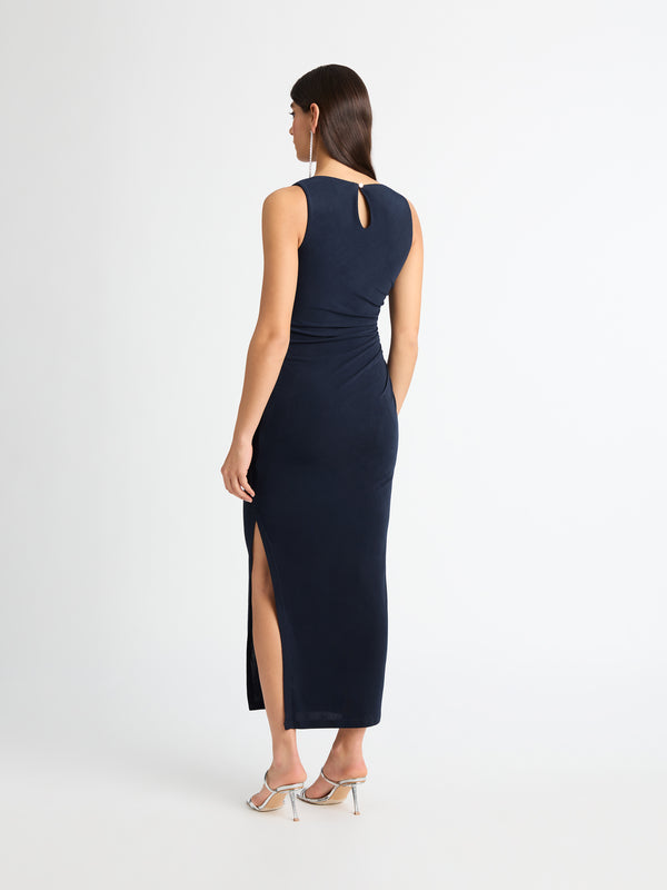 SHEIKE Jasmine Midi Dress Navy 1006941 Back Image