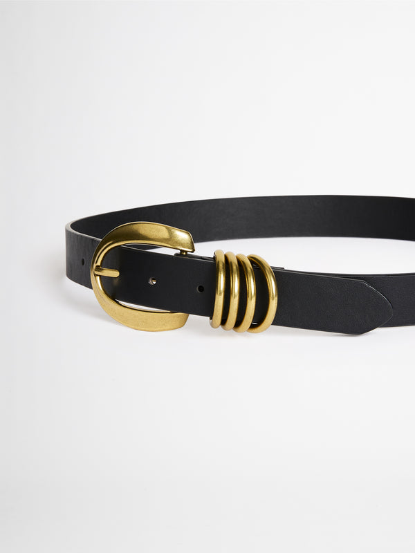 AMSTERDAM BELT BLACK DETAIL IMAGE