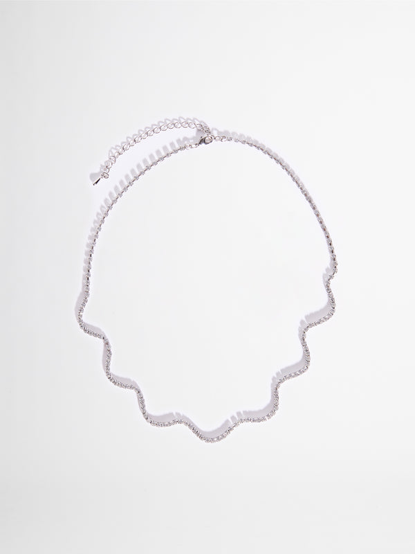 WAVY NECKLACE SILVER GHOST IMAGE