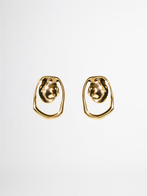 BALANCE EARRINGS GOLD GHOST IMAGE