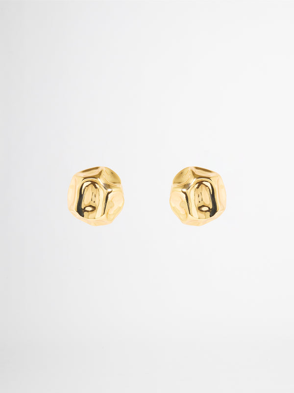 MARINA STUD EARRINGS GOLD GHOST IMAGE