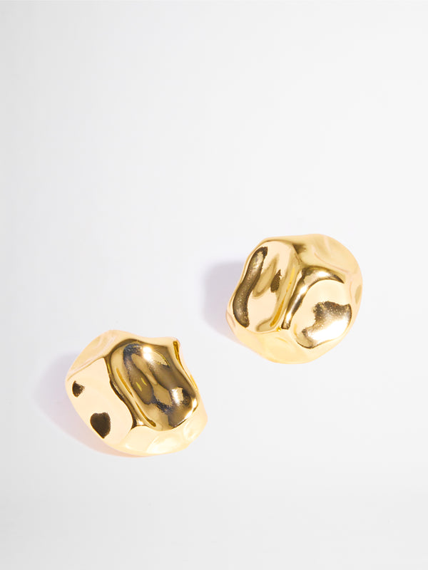 MARINA STUD EARRINGS GOLD DETAIL IMAGE