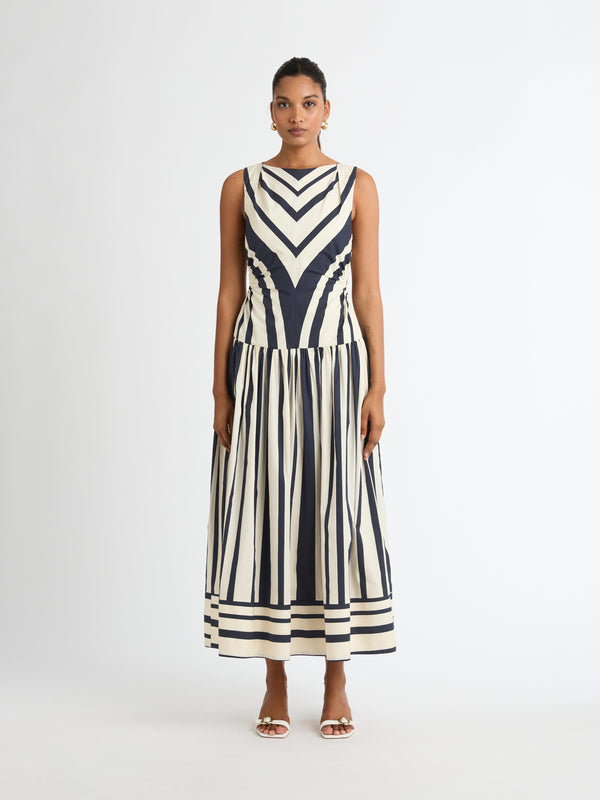 Size8 SHEIKE Riviera Stripe Dress Stripe 1006975 Front Image