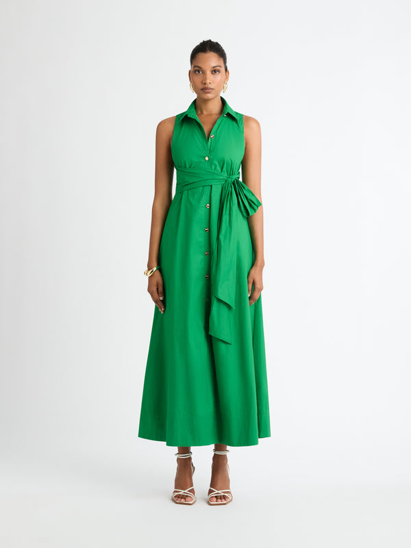 SHEIKE Cecilia Midi Dress Green 1006977 Styled Front Image