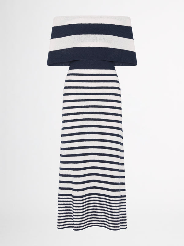 SHEIKE Paris Knit Dress Stripe 1006994 Ghost Image