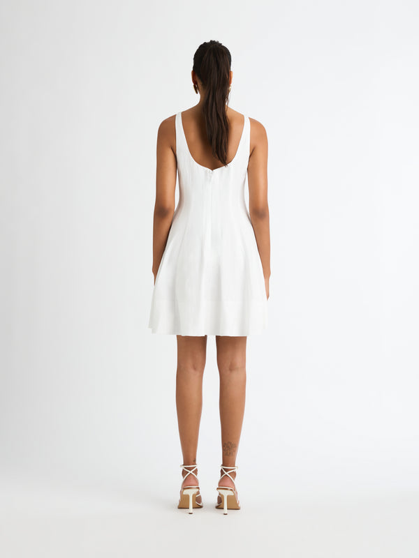 SHEIKE Santorini Mini Dress White 1007013 Back Image