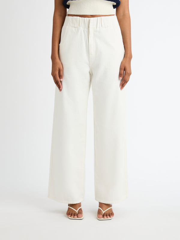 Size8 SHEIKE Verona Denim Pant Ivory 1007040 Detail Image