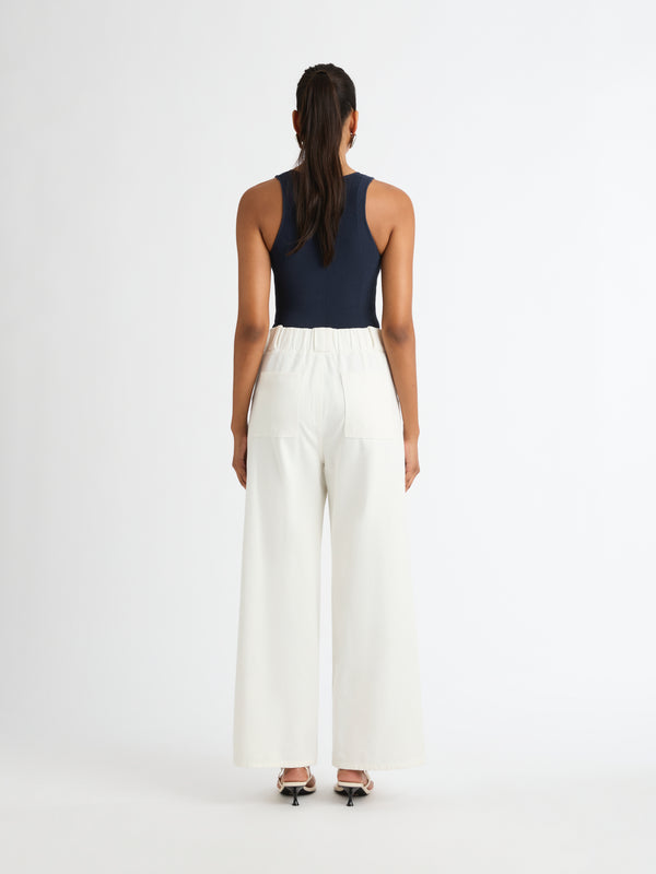 SHEIKE Verona Denim Pant Ivory 1007040 Back Image