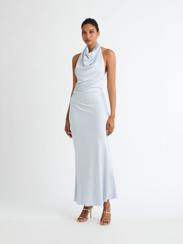 Size8 SHEIKE Jessica Maxi Dress Icy Blue 1007049 Front Image