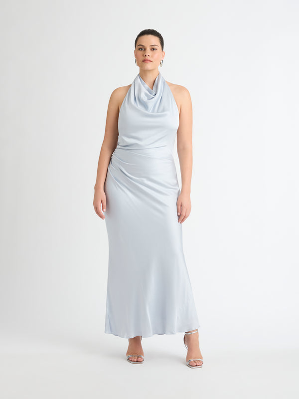 Size12 SHEIKE Jessica Maxi Dress Icy Blue 1007049 Front Image