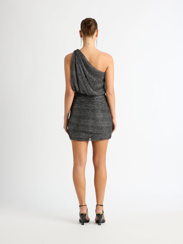 SHEIKE Eclipse Mini Dress Silver 1007080 Back Image