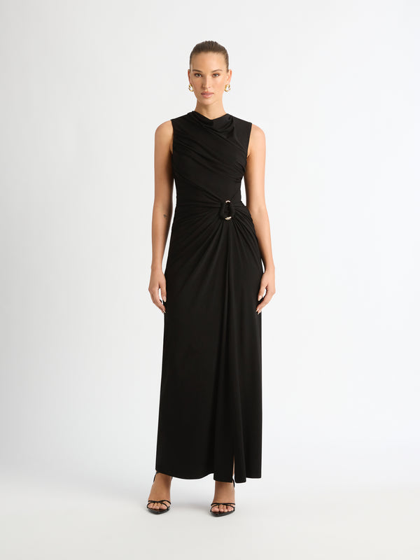 Size8 SHEIKE Simone Maxi Dress Black 1007088 Front Image