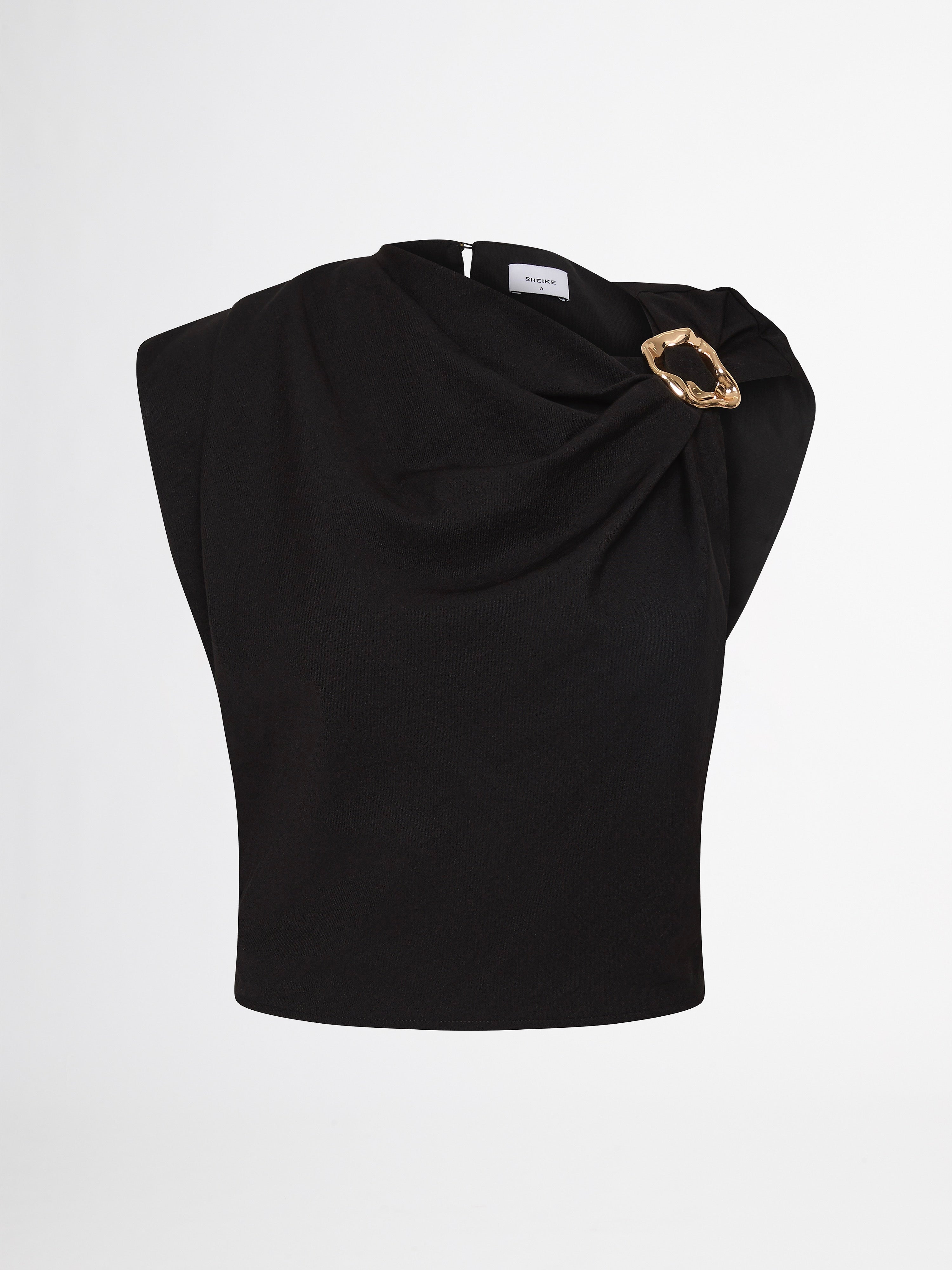 Black and white evening tops deals