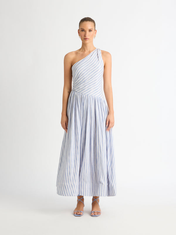 Size8 SHEIKE Cannes Midi Dress Stripe 1007119 Front Image