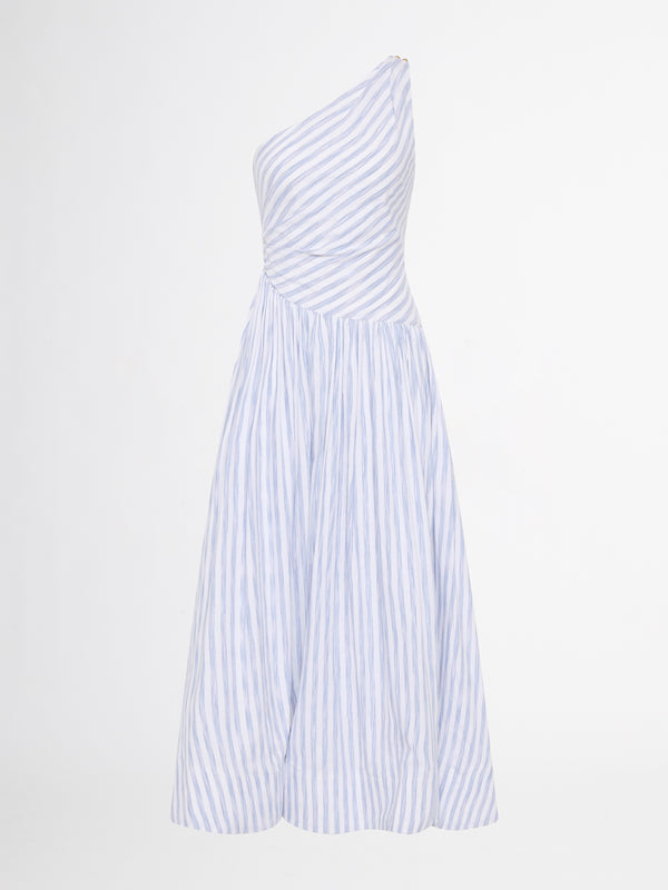 SHEIKE Cannes Midi Dress Stripe 1007119 Ghost Image