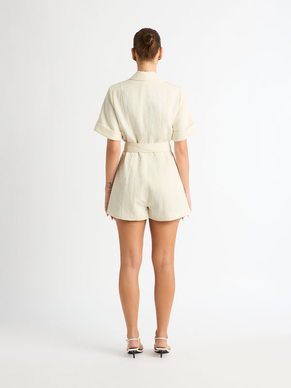 SHEIKE Maya Playsuit Natural 1007129 Back Image