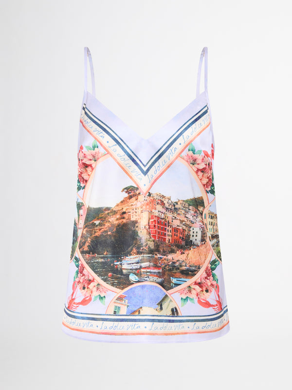 SHEIKE La Dolce Vita Cami Print 1007131 Ghost Image