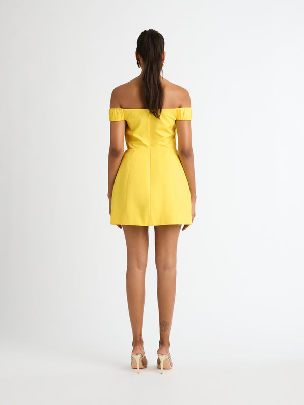 SHEIKE Giselle Mini Dress Marigold Back Image