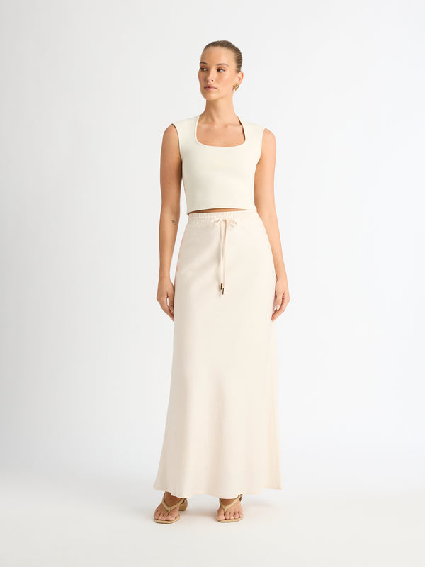 SHEIKE Dominica Midi Skirt Ivory 1007136 Front Image