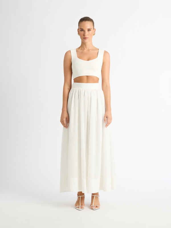 SHEIKE Marina Maxi Skirt White 1007161 Front image