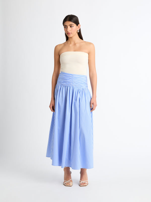 SHEIKE Rumi Stripe Midi Skirt Stripe 1007185 Styled