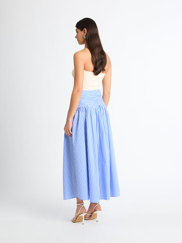 SHEIKE Rumi Stripe Midi Skirt Stripe 1007185 Back Image