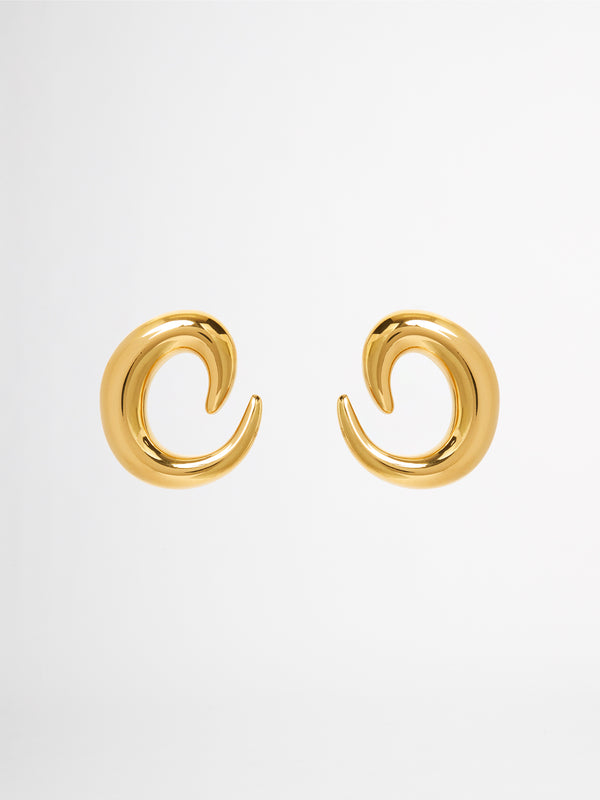 SHEIKE Swirl Earring Gold 1007198 Ghost Image