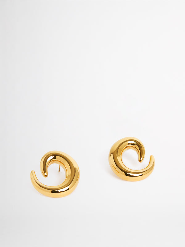 SHEIKE Swirl Earring Gold 1007198 Detail Ghost Image