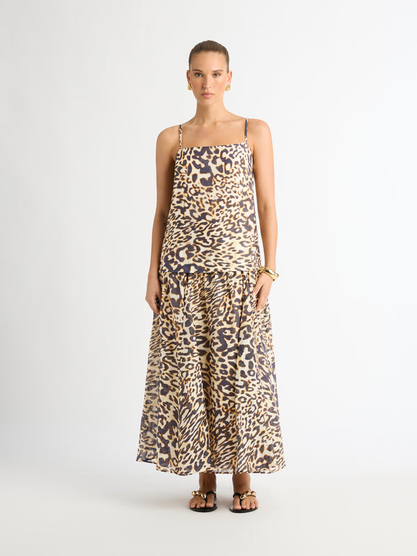 Size8 SHEIKE Savannah Maxi Dress Animal Print 1007208 Front Image